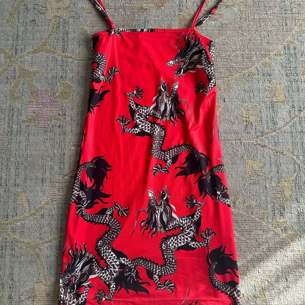 Red dragon dress